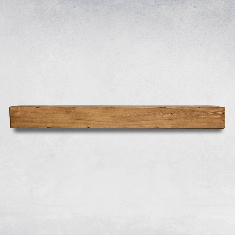 Ebern Designs Melodye Rustic Fireplace Shelf Mantel & Reviews Wayfair